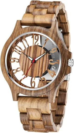 Analog Quartz Wood unwary tenth elder Watches for Men Dentily Men's Wooden Watch Lightweight Wooden Mens Watches 