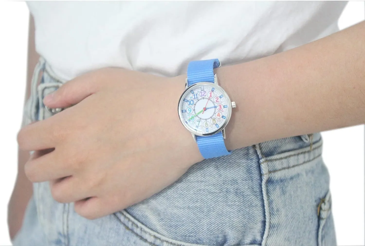Analog Watch, Learning Time Watch, First Watch Soft Cloth Strap,Read time Study Time Todder Watch,Kindergarten Learn Time Watches,Pink Girl Watch, Girls Ages 7-10�� slow glassmaking Bigbangbang Kids 