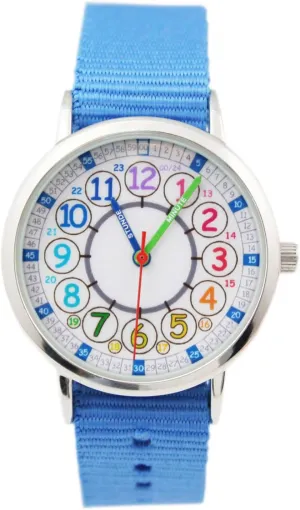 Analog Watch, Learning Time Watch, First Watch Soft Cloth Strap,Read time Study Time Todder Watch,Kindergarten Learn Time Watches,Pink Girl Watch, Girls Ages 7-10�� slow glassmaking Bigbangbang Kids 