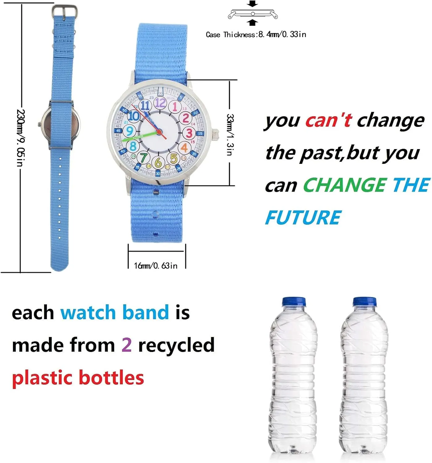 Analog Watch, Learning Time Watch, First Watch Soft Cloth Strap,Read time Study Time Todder Watch,Kindergarten Learn Time Watches,Pink Girl Watch, Girls Ages 7-10�� slow glassmaking Bigbangbang Kids 
