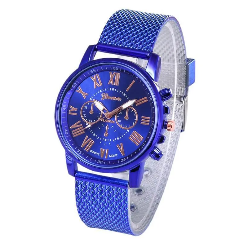 Analog Women watches Quality Fashion  Roman Numerals Faux Leather Analog Quartz Ladies watch Bracelet Clock Gift For Women Lady and Girls