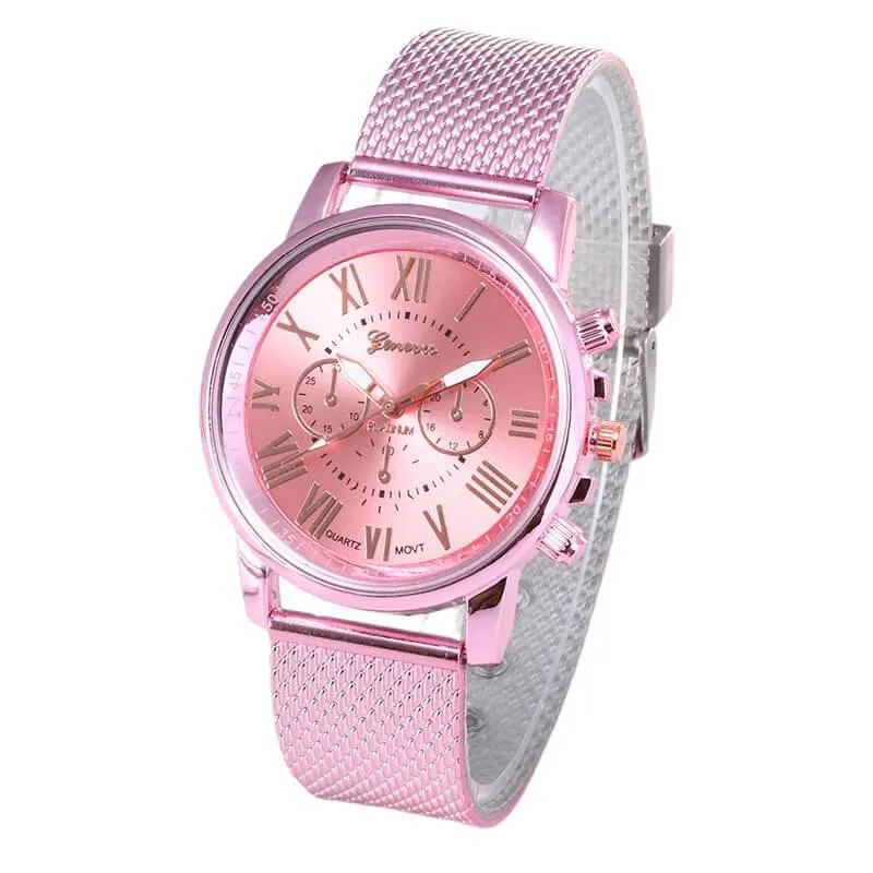 Analog Women watches Quality Fashion  Roman Numerals Faux Leather Analog Quartz Ladies watch Bracelet Clock Gift For Women Lady and Girls