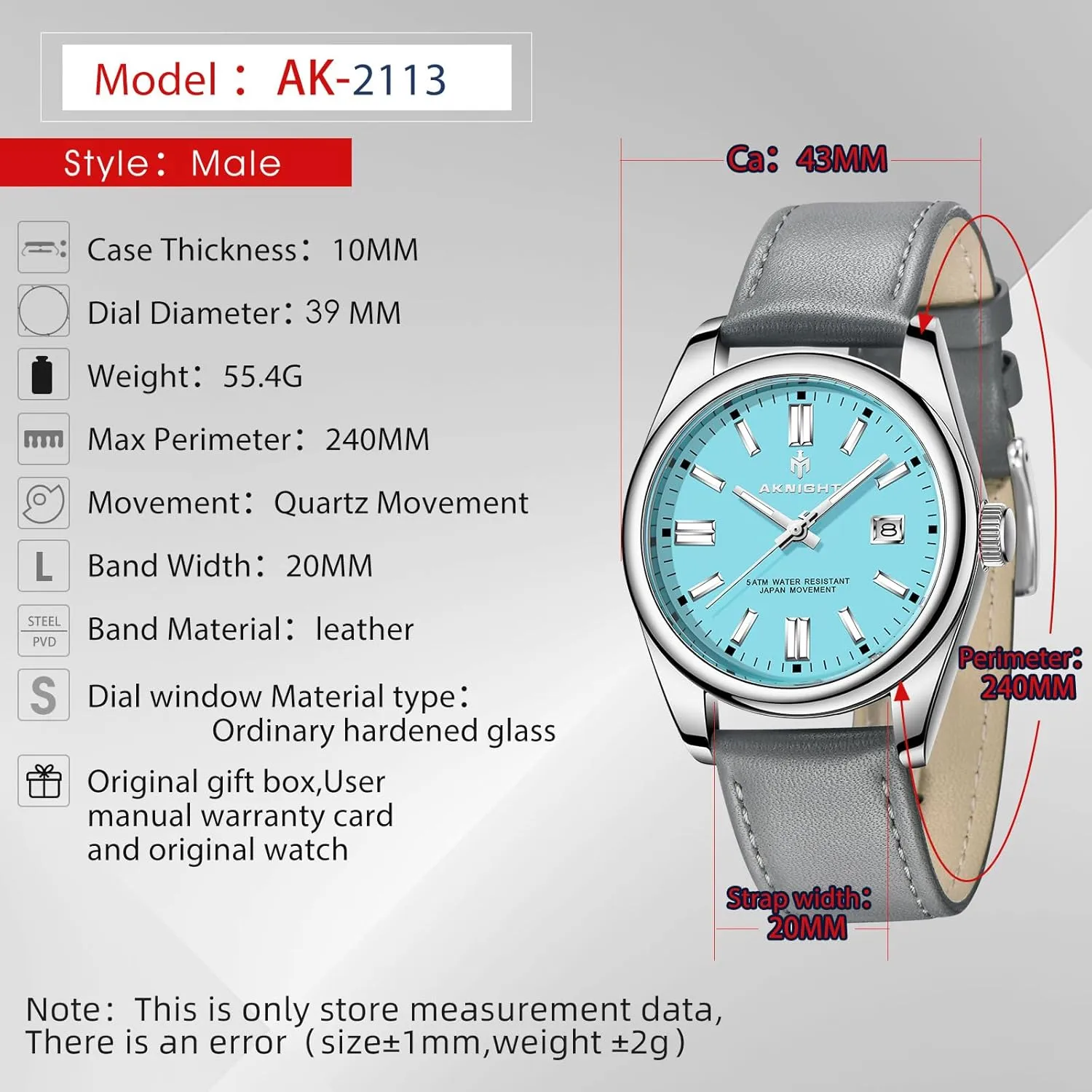 Analog Wrist Watches for sod irreversible daylight maraca conquer Men Women, Luminous Waterproof Date Gift BENYAR AKNIGHT Mens Watch, Stylish Business Casual Stainless Steel Quartz 