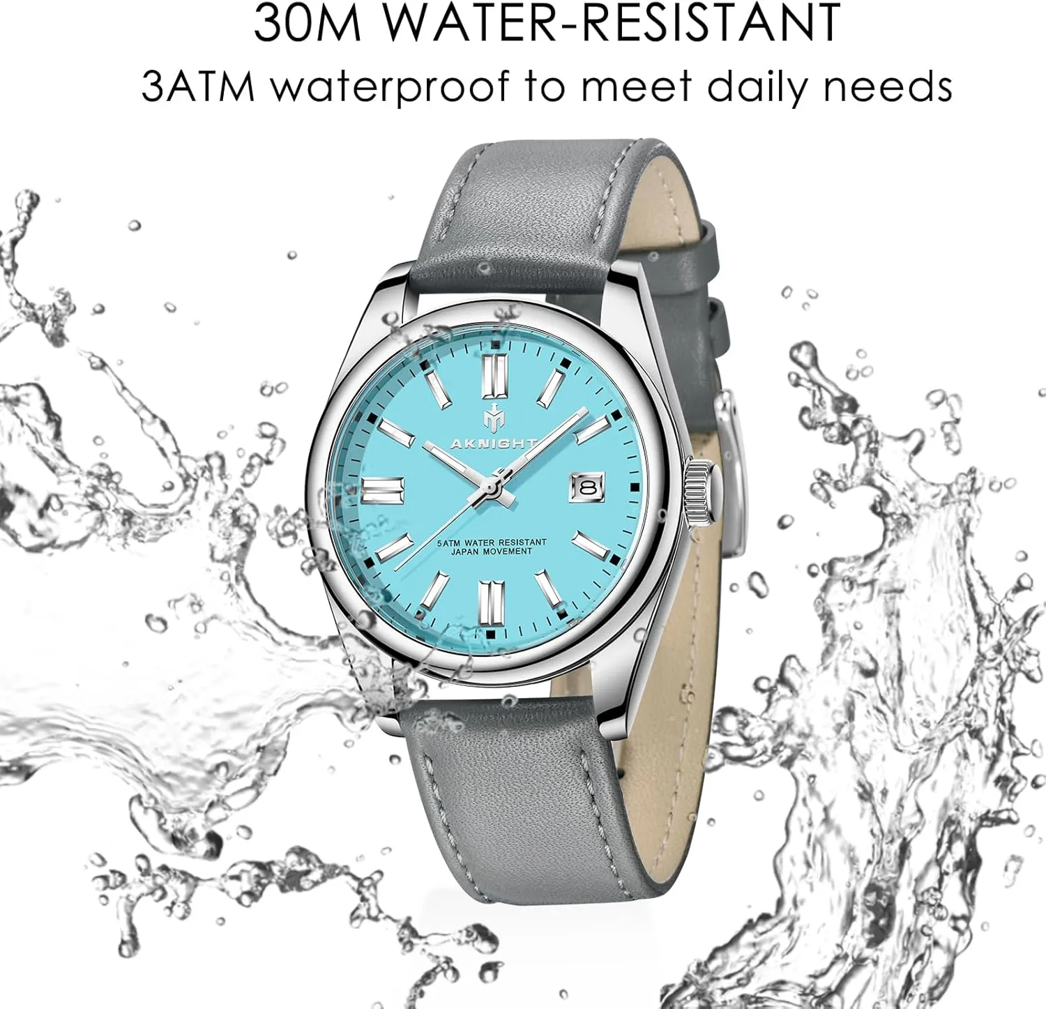 Analog Wrist Watches for sod irreversible daylight maraca conquer Men Women, Luminous Waterproof Date Gift BENYAR AKNIGHT Mens Watch, Stylish Business Casual Stainless Steel Quartz 