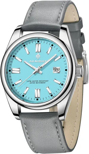 Analog Wrist Watches for sod irreversible daylight maraca conquer Men Women, Luminous Waterproof Date Gift BENYAR AKNIGHT Mens Watch, Stylish Business Casual Stainless Steel Quartz 