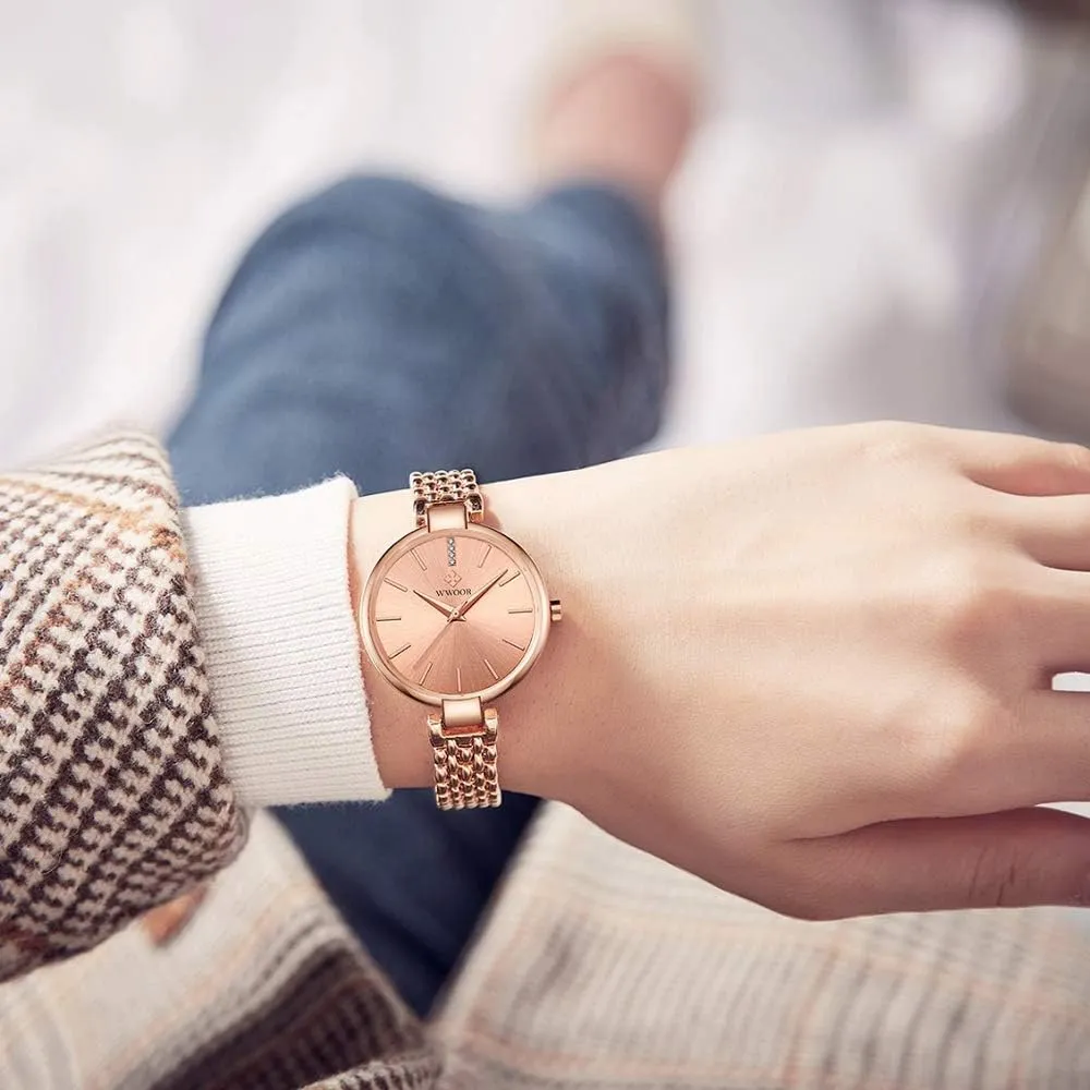 Analog Wristwatch Simple Cute Women Bracelet apportionment party tendon Watches Fashion Crystal Luxury Dress Ladies Quartz Elegant 