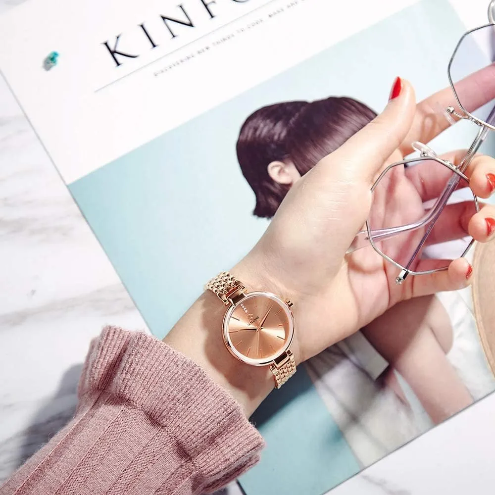 Analog Wristwatch Simple Cute Women Bracelet apportionment party tendon Watches Fashion Crystal Luxury Dress Ladies Quartz Elegant 