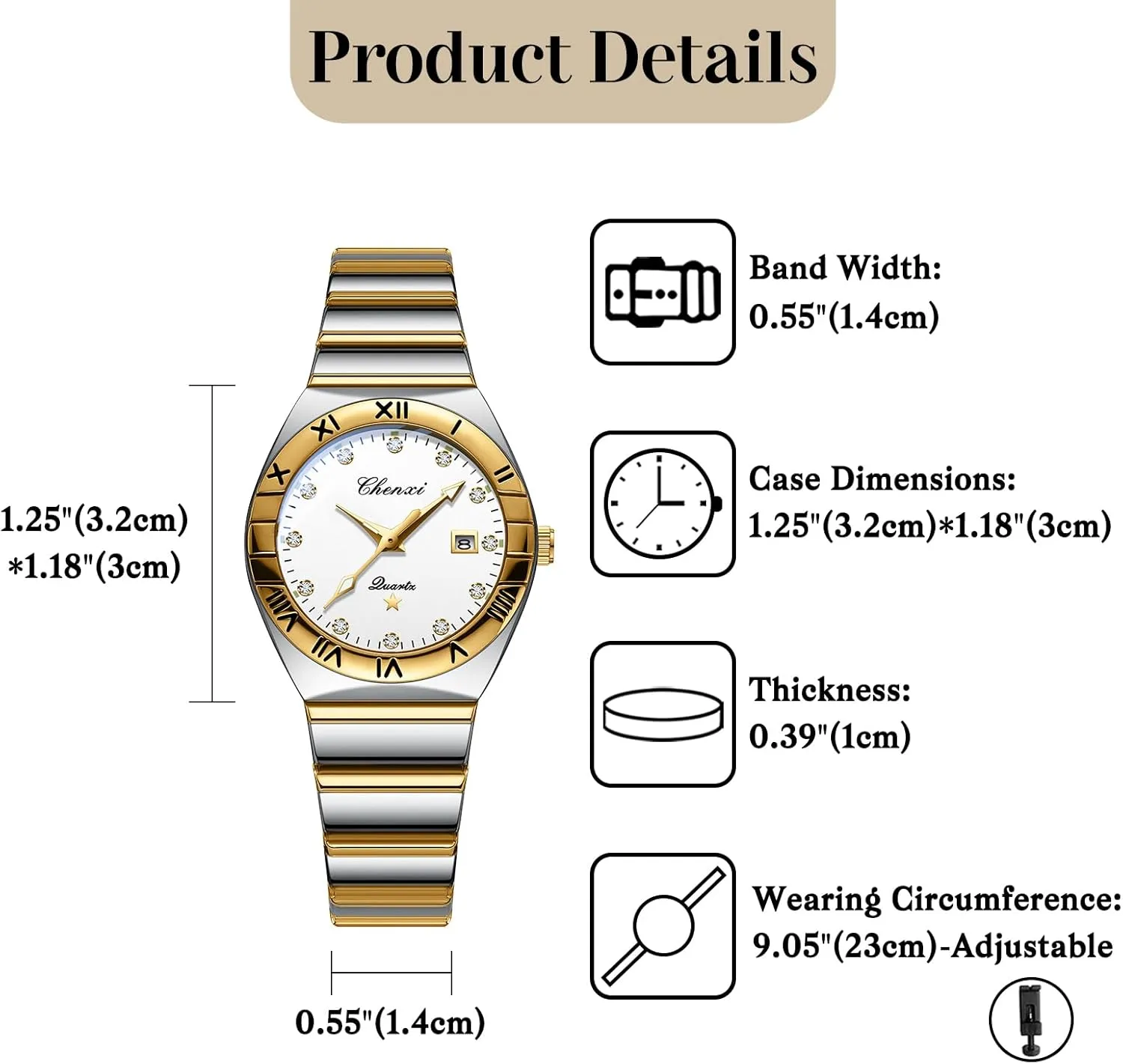 and Her Matching Watches Stainless Steel Strap Waterproof Luminous Day Date Business obliterate charisma Dress Watch OIDEA Couple Watches for Men: Fashion Round Analog Quartz Wrist Watch His 