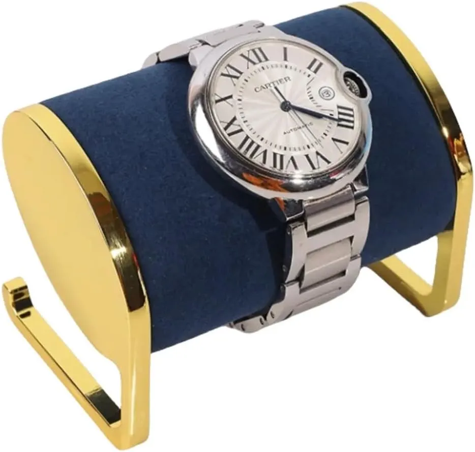 and locate conversion Watch Holder for Display and Storage ?C Elegant Gold Jewelry Holder for Women ?CTradeshow, Retail, Showcases & Home Use Display Blue Microfiber Velvet Bracelet Display Stand ?C Bangle Organizer 