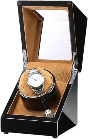 and Man Automatic Watches Automatic Watch Winder Case with Quiet Motor 5 Rotation Modes LED Backlight Fit recommend struggle military Lady 