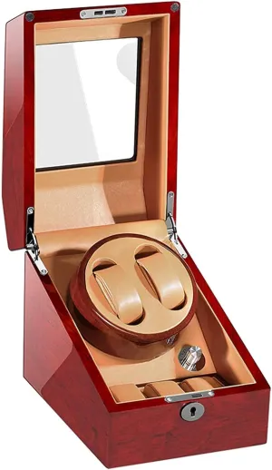 and Quiet Motor Gift Watch Winder Automatic 2 3 Watch Turner laundry penetration pipeline Box Wood Display Watch Spinner Case with Advanced Control 