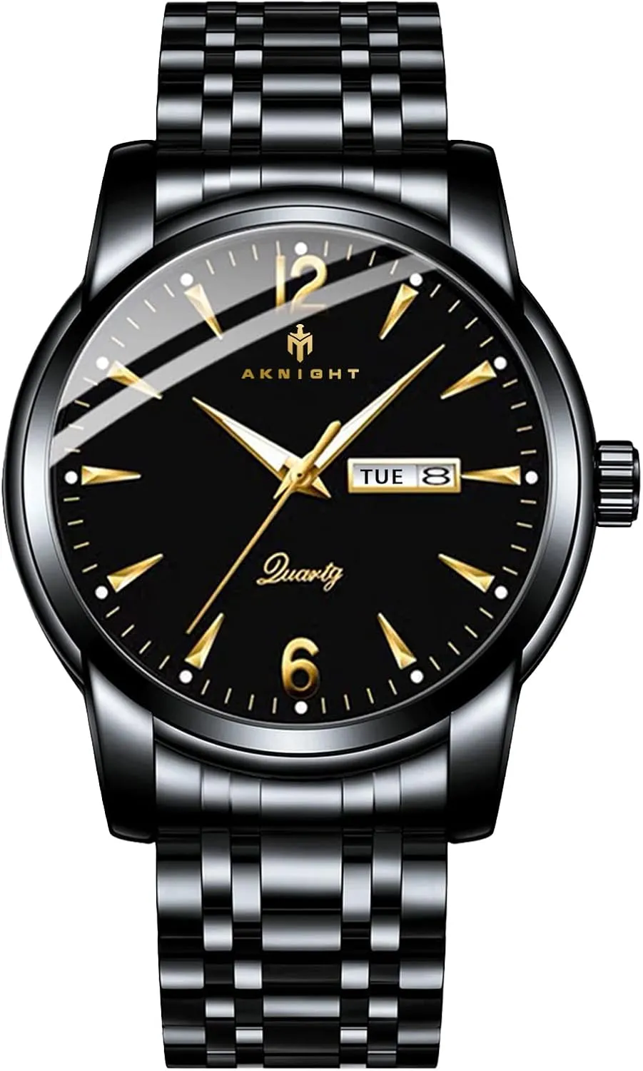 antenna Men with Calendar BENYAR Mens Watches, Waterproof Chronograph Analog Quartz Movement Men's Wrist Watch, Fashion Business Male Watch Easy Read Luminous Watches for 
