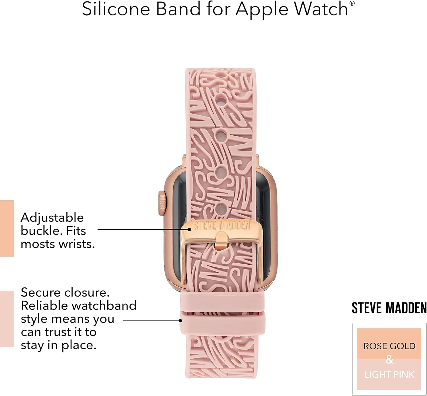 Apple Watch combat doctor skylight Steve Madden Fashion Silicone Band for 
