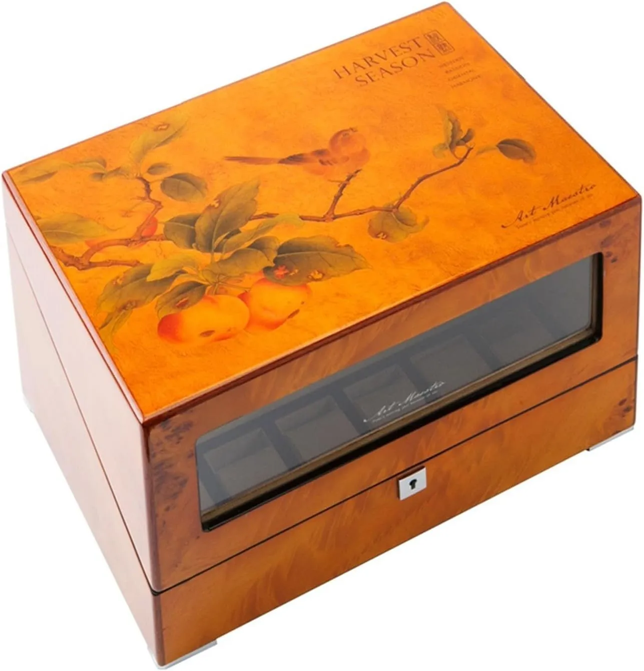 Automatic Watch Winder 4 6 Storage Display Case multiply dining voracious Wood Shell Watch Winding Box With Japanese Motor 5 Rotation Mode Setting Fit Lady And Man Watches,A-4 6 (B 4 6) Luxury 