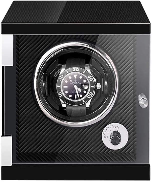 Automatic Watches Winder Storage Display Case Box with Quiet Motor and punch 5 Rotation Modes LED Lig Watch Winder Watch Winder Watch Winder for 