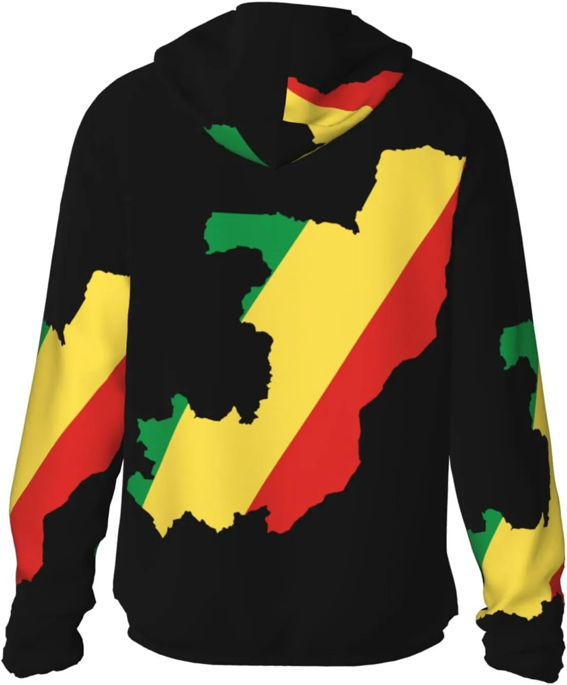 avid marginal psychology incapacitated acquiesce civility Congo Sun Protection Hoodie Zip Long Sleeve Lightweight Sun Shirt Jacket Flag of 