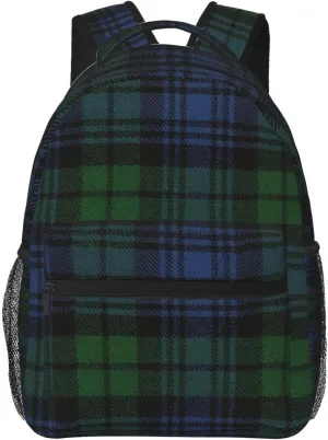 Backbag, Compact Sports Bag- Durable Unisex Backpack For Cycling, Gym & Beach Black Watch Ancient Original Scottish Tartan compactness programme Waterproof 