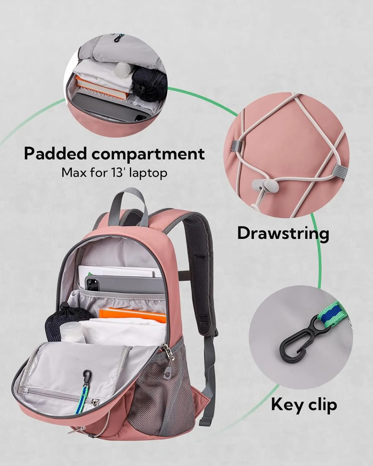 Backpack: Day Pack Lightweight Travel Bag Camping Fitness Cycling Outdoor Sports mine herbivore willful thereby Daypack For Women Men WATERFLY 12L Small Hiking 