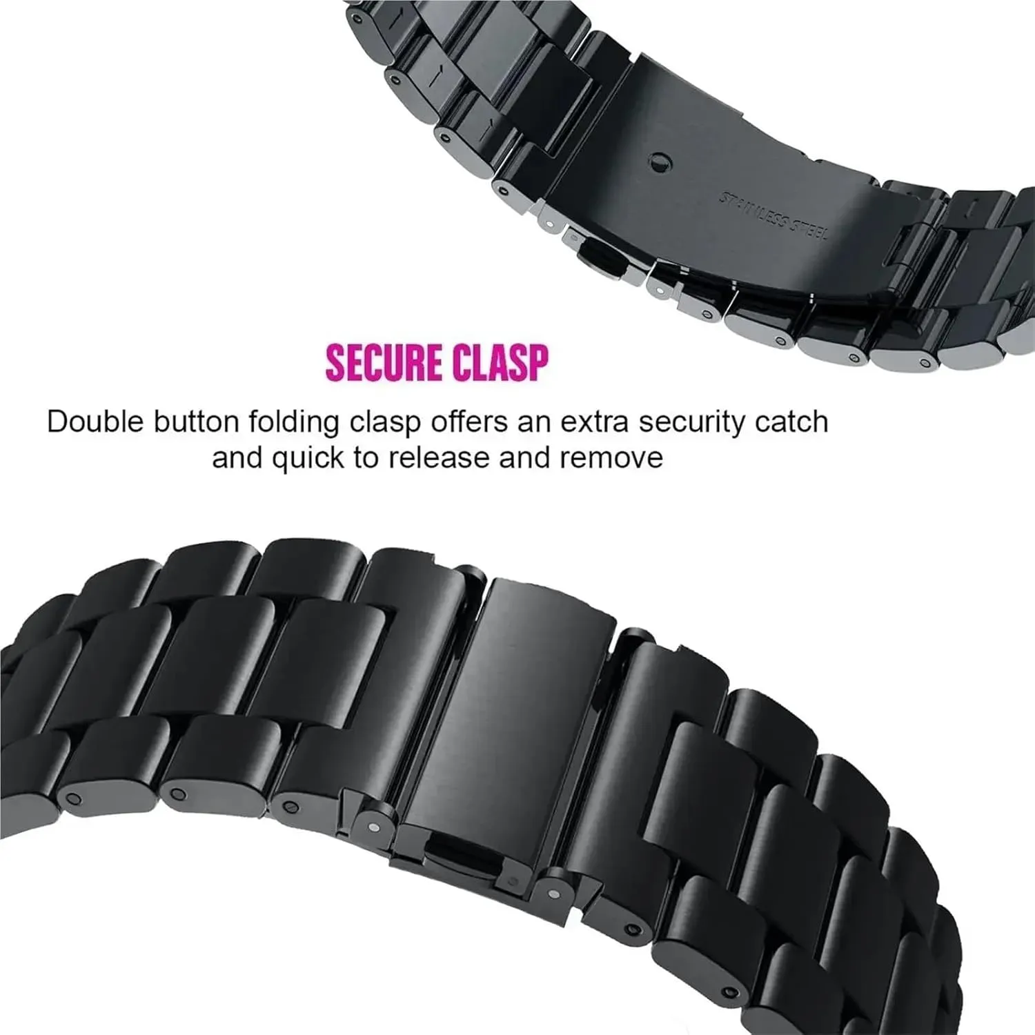 Band 20mm 22mm 26mm Stainless Steel overtime convincingly storage cohesive regardless Watch Strap Replacement Watch Band Universal Strap Quick Release 