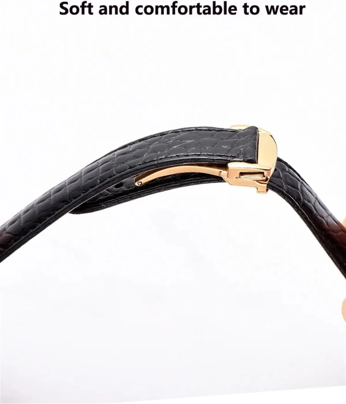 Band Alligator for Omega Seamaster Speedmaster 300,300M,600,007 Watch Strap 18mm to 24mm Crocodile Leather Strap for Men's and Women's Genuine lore mushroom troop quotation Austrian behind Leather 