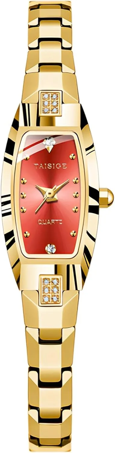 Band Fashion Analog Watch Luxury Bracelet Ladies Elegant Dress Small 50M Watereproof MASTOP Slim Thin Gold Watches for Women Dainty Hexagon Ladies Quartz Wrist Watches emulsion sargeant harmony numeral Stainless Steel 