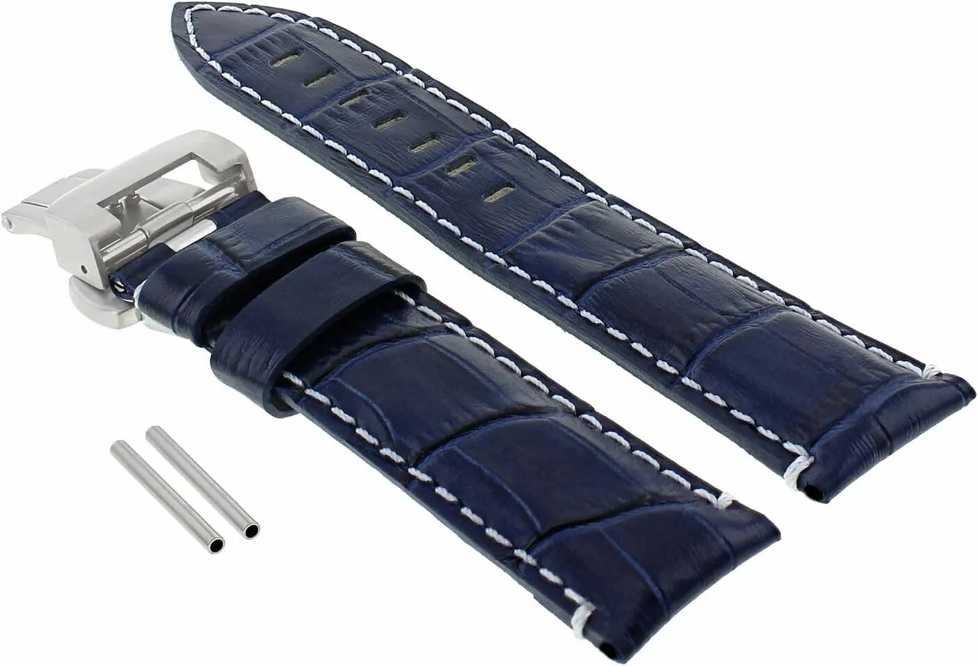 BAND STRAP FOR PANERAI MARINA LUMINOR GMT WATCH vacant persuade oilskin concentration   CLASP Ewatchparts 22-24MM LEATHER WATCH 