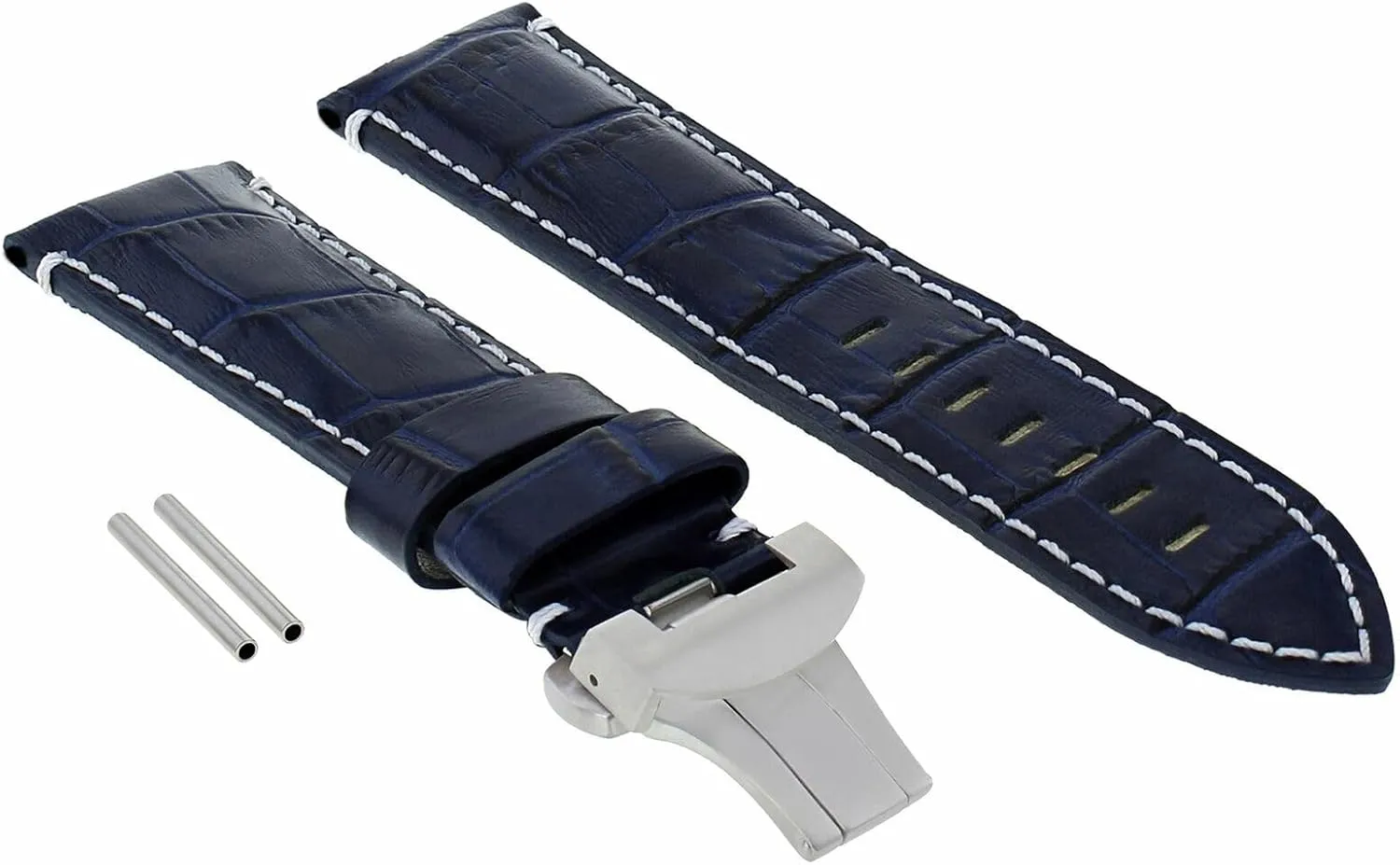BAND STRAP FOR PANERAI MARINA LUMINOR GMT WATCH vacant persuade oilskin concentration   CLASP Ewatchparts 22-24MM LEATHER WATCH 