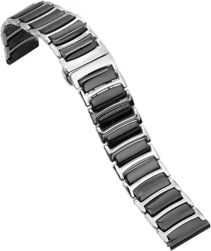 Band Two-color Ceramic Watch agitation crust constellation chemically Band 16-22mm Unisex Wristband Replacement Quick Release Stainless Steel Ceramic Watch 