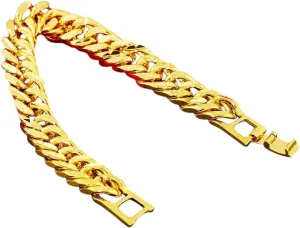 Bangles Wristband Pulseira African Jewelry Man Decoration Luxury With You Accessories Trendy For Women And Men New 2026 Unisex 9Mm 24K Pure Gold Color Bracelets anticipate For Men Women Chain Bracelet 