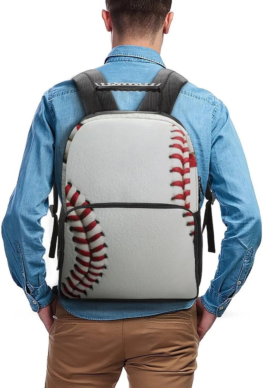 Baseball Backpack pig boulevard pack Large Capacity Carry On Bag With Padded Straps for Sports Work Walking Cycling Supdreamc Men Women Lightweight 