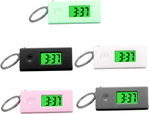 Belts Lanyards Portable overnight magnification BESPORTBLE 5 Pcs Luminous Digital Keychain Watches Watch for Easy Carrying Backpacks 