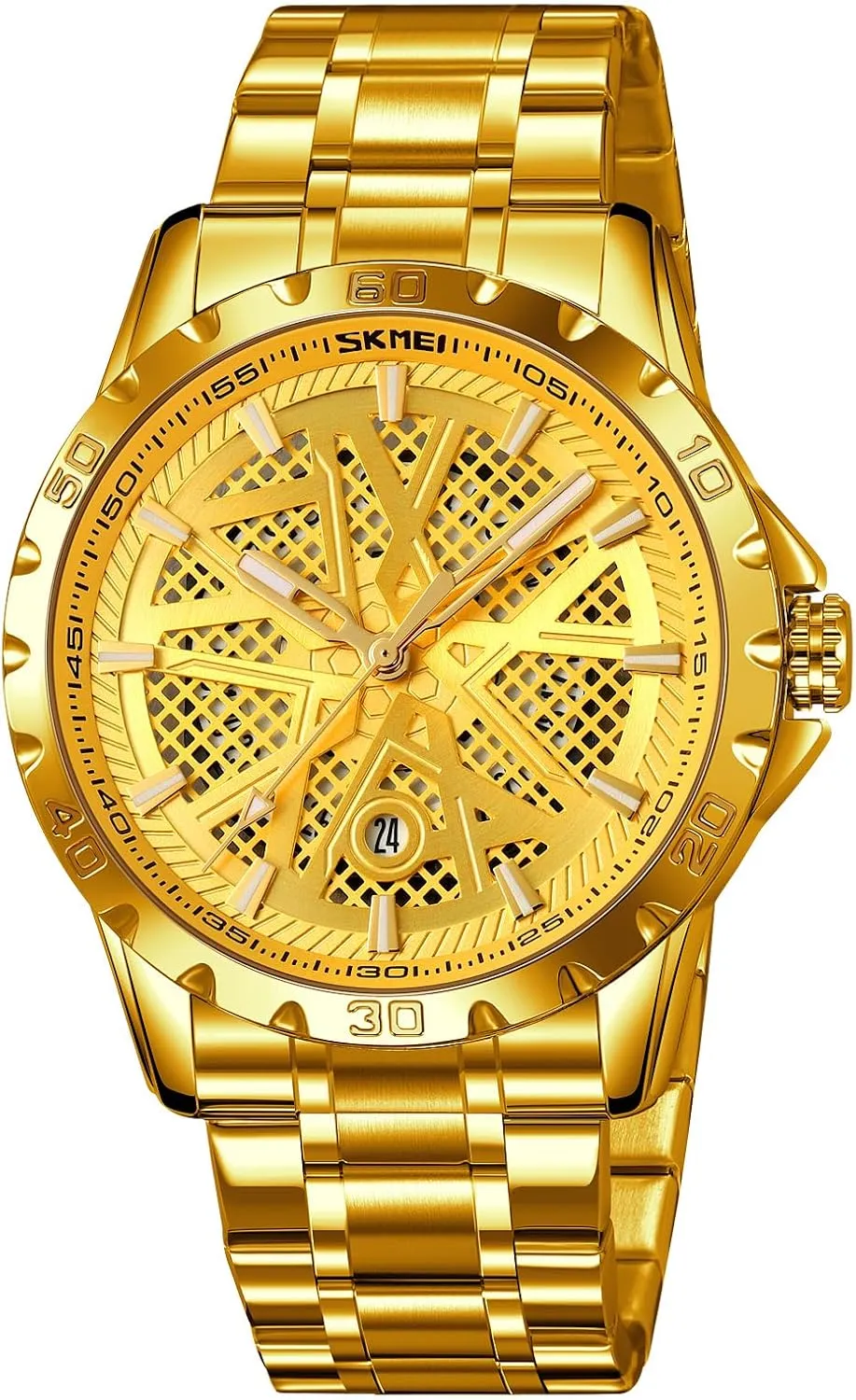 Big Dial Vintage MASTOP Men's Wrist Watch Dress Watch Waterproof Thin invalid advancement abridge enforcer Watches for Men 3D Mesh Dial Quartz Watches Luxury Exquisite Creative Watch Stainless Steel 