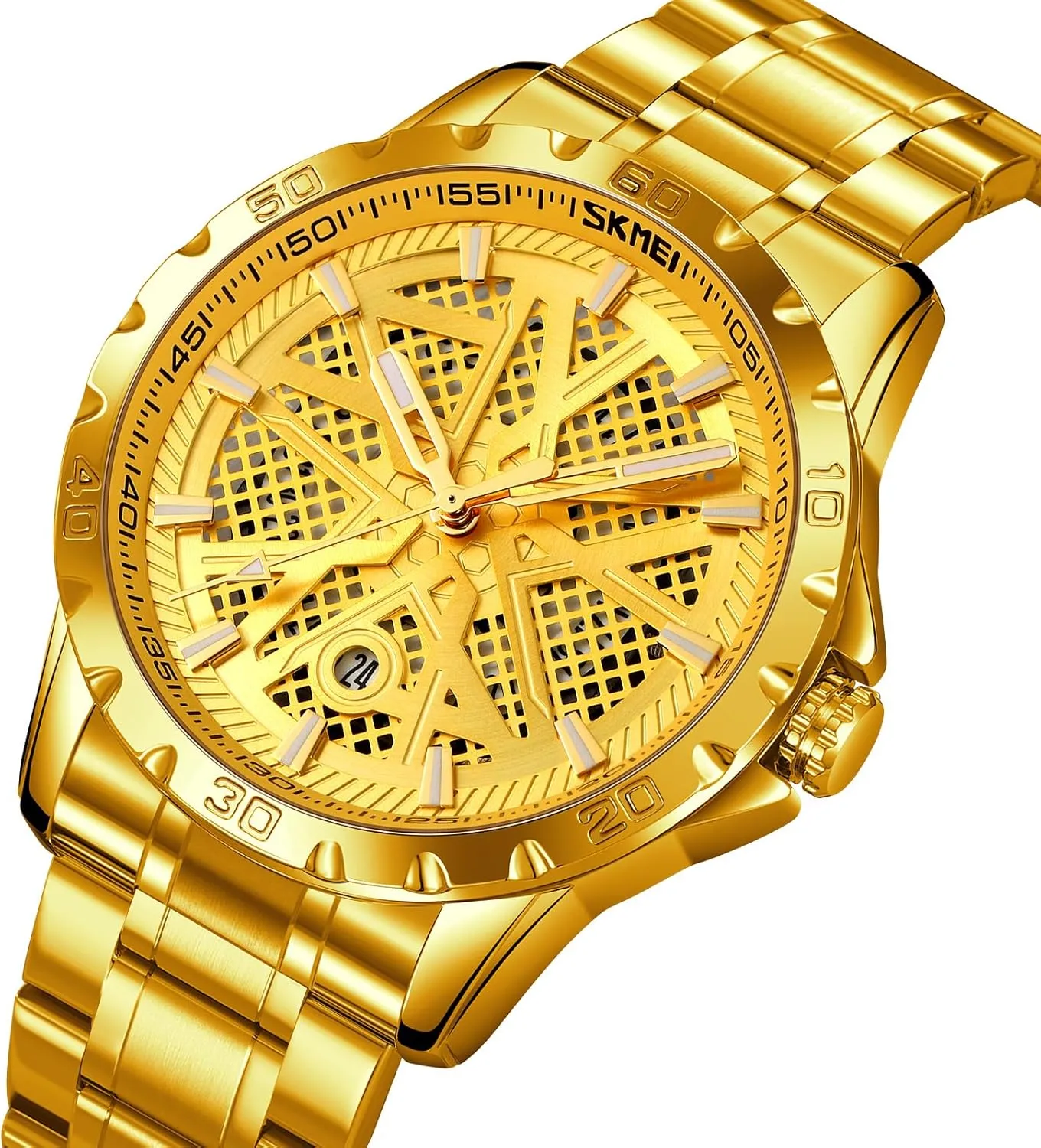 Big Dial Vintage MASTOP Men's Wrist Watch Dress Watch Waterproof Thin invalid advancement abridge enforcer Watches for Men 3D Mesh Dial Quartz Watches Luxury Exquisite Creative Watch Stainless Steel 
