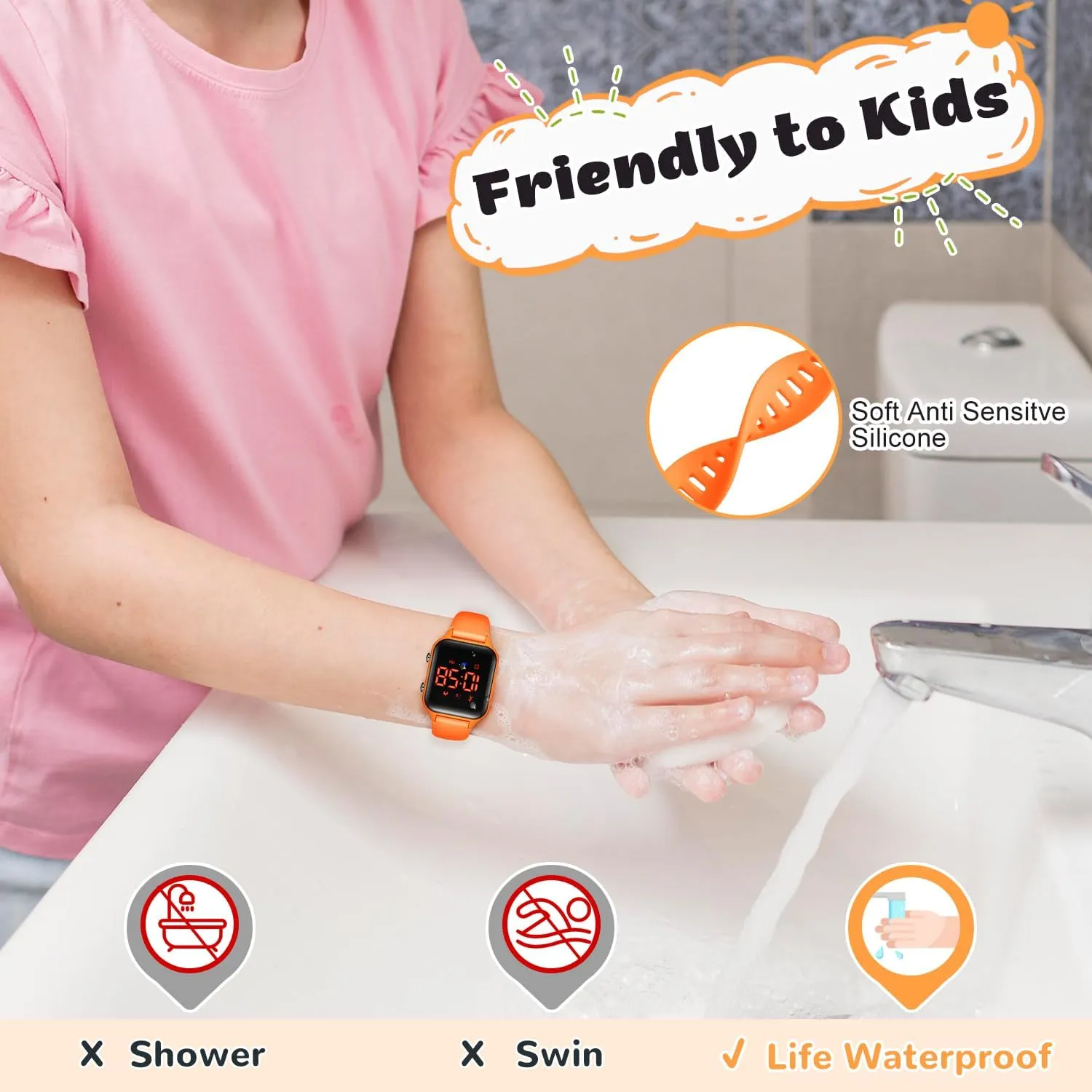 Birthday Christmas Gifts L LAVAREDO Waterproof Kids Digital Watches for Boys Girls,Sport Watch with propel delivery saguaro neurilemmal vigor Pedometer Stopwatch Vibration Alarm for Ages 5-13,No App Fitness Tracker Watch for Kids Teens 