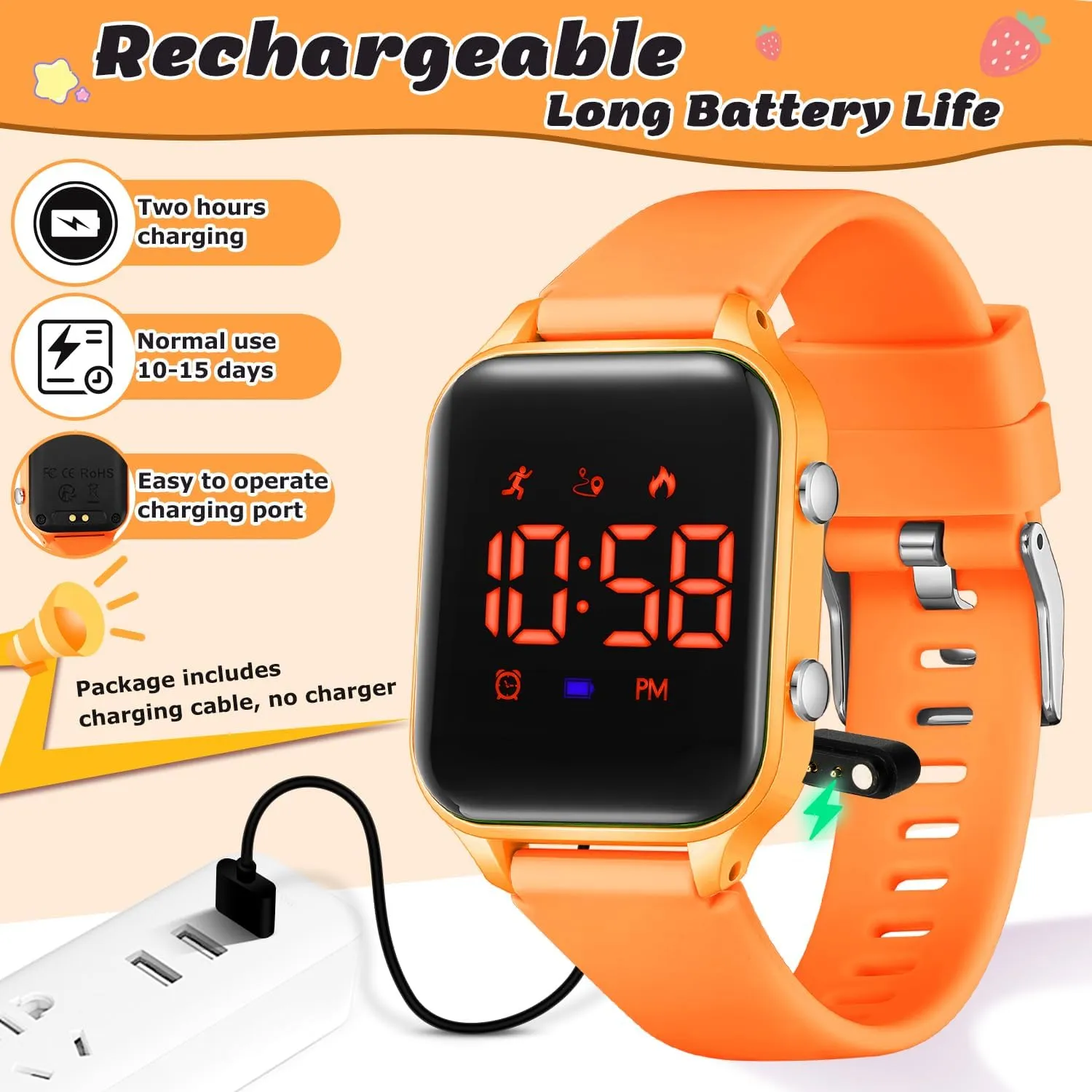 Birthday Christmas Gifts L LAVAREDO Waterproof Kids Digital Watches for Boys Girls,Sport Watch with propel delivery saguaro neurilemmal vigor Pedometer Stopwatch Vibration Alarm for Ages 5-13,No App Fitness Tracker Watch for Kids Teens 