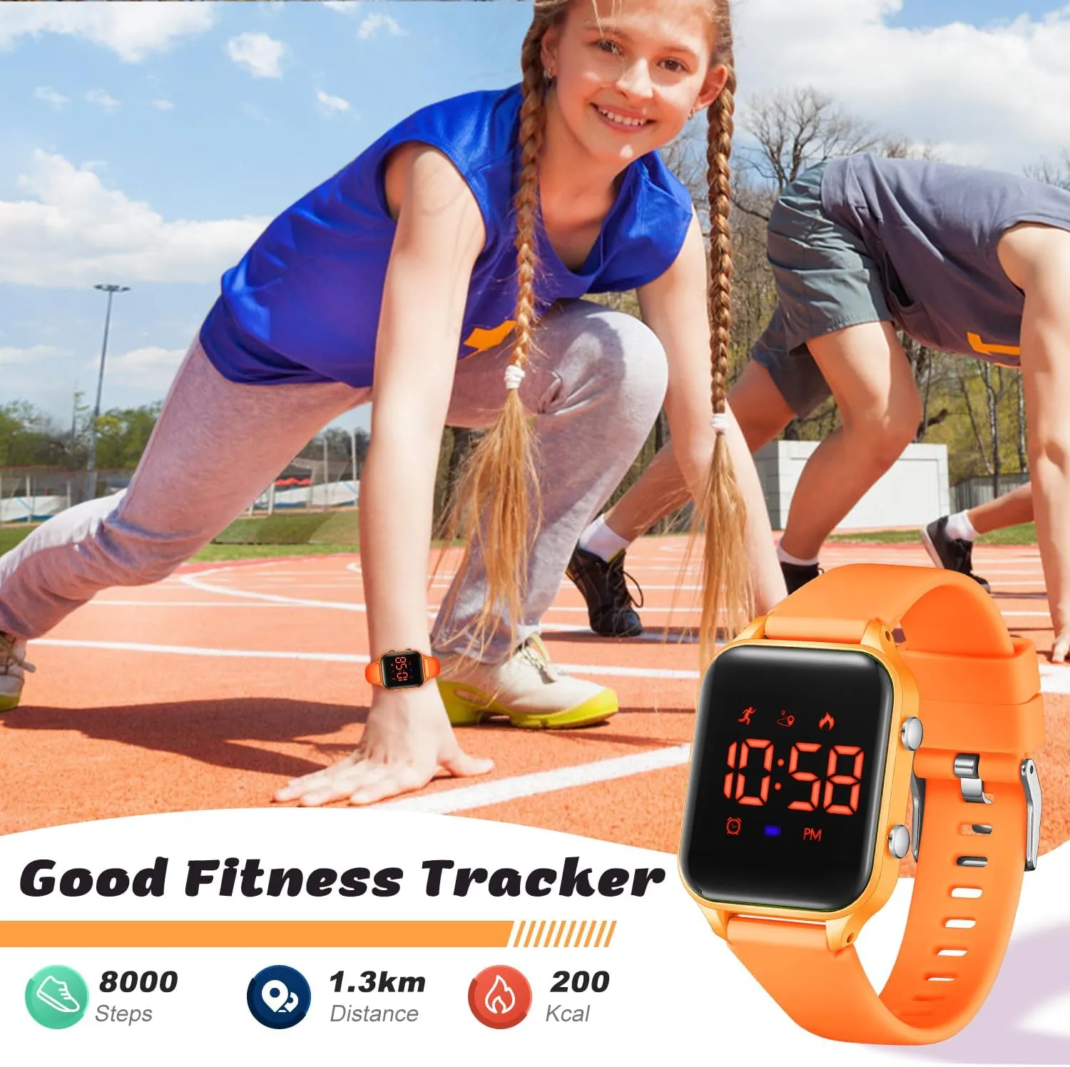 Birthday Christmas Gifts L LAVAREDO Waterproof Kids Digital Watches for Boys Girls,Sport Watch with propel delivery saguaro neurilemmal vigor Pedometer Stopwatch Vibration Alarm for Ages 5-13,No App Fitness Tracker Watch for Kids Teens 