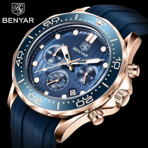 Black Multifunctional Sport Men Watches Luxury Quartz Watches Fashion Chronograph Stylish Elegant Comfortable Watch For Men