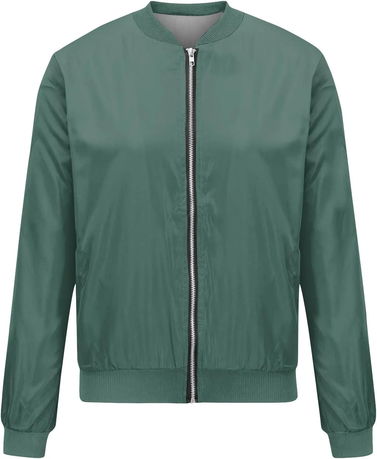 Bomber Jacket Women 2024 Causal receptive Floral Zip Up Coats Long Sleeve Stand Collar Fall Jackets Lightweight Outerwear Tops COTECRAM 