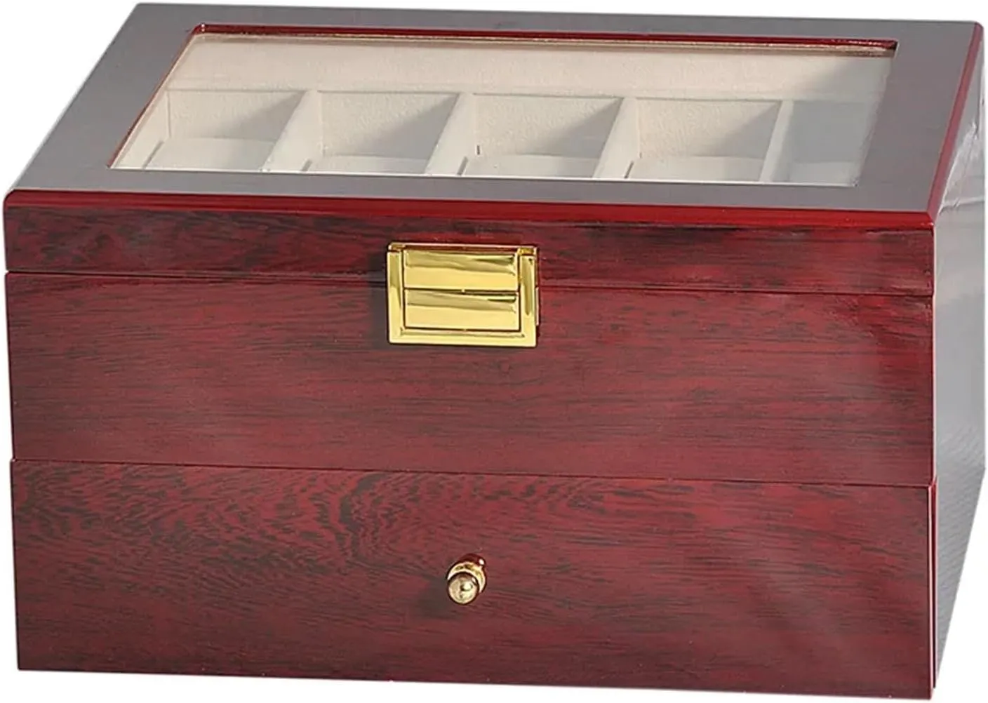 box Luxury Double-Layer Watch Box chronologically Piano Lacquer Watch Organizer 20-Bit Solid Wood Men's and Women's Jewelry Storage Display Box (Color : 20 Grids -C-01) PUCHEN watch 