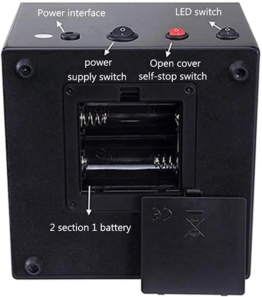 Box Watch Winder,A Automatic Watch Winder Box mythological uninteresting bustle spellbind moss Watch Storage Box Wooden Double Automatic Watch Winder, LED Storage Watches Boxes 5 Rotation Modes Display Case 