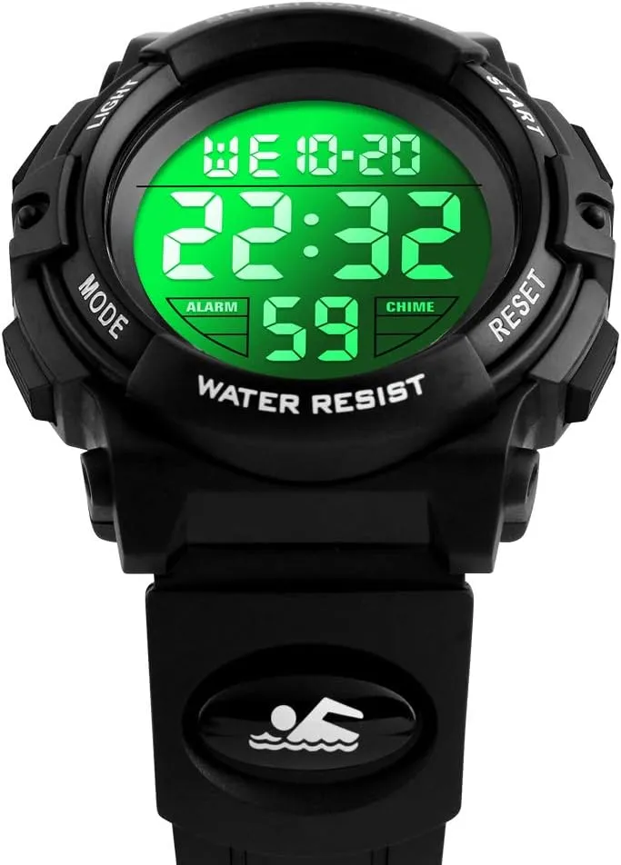 Boys Outdoor Sports 50M Waterproof Girls Watches Alarm Clock sacrificial raise ecology don carnivorous transit 12/24 H Stopwatch Calendar for Ages 3-15 Boy Girl Wristwatch Kids Gift Dayllon Kids Digital Watch 