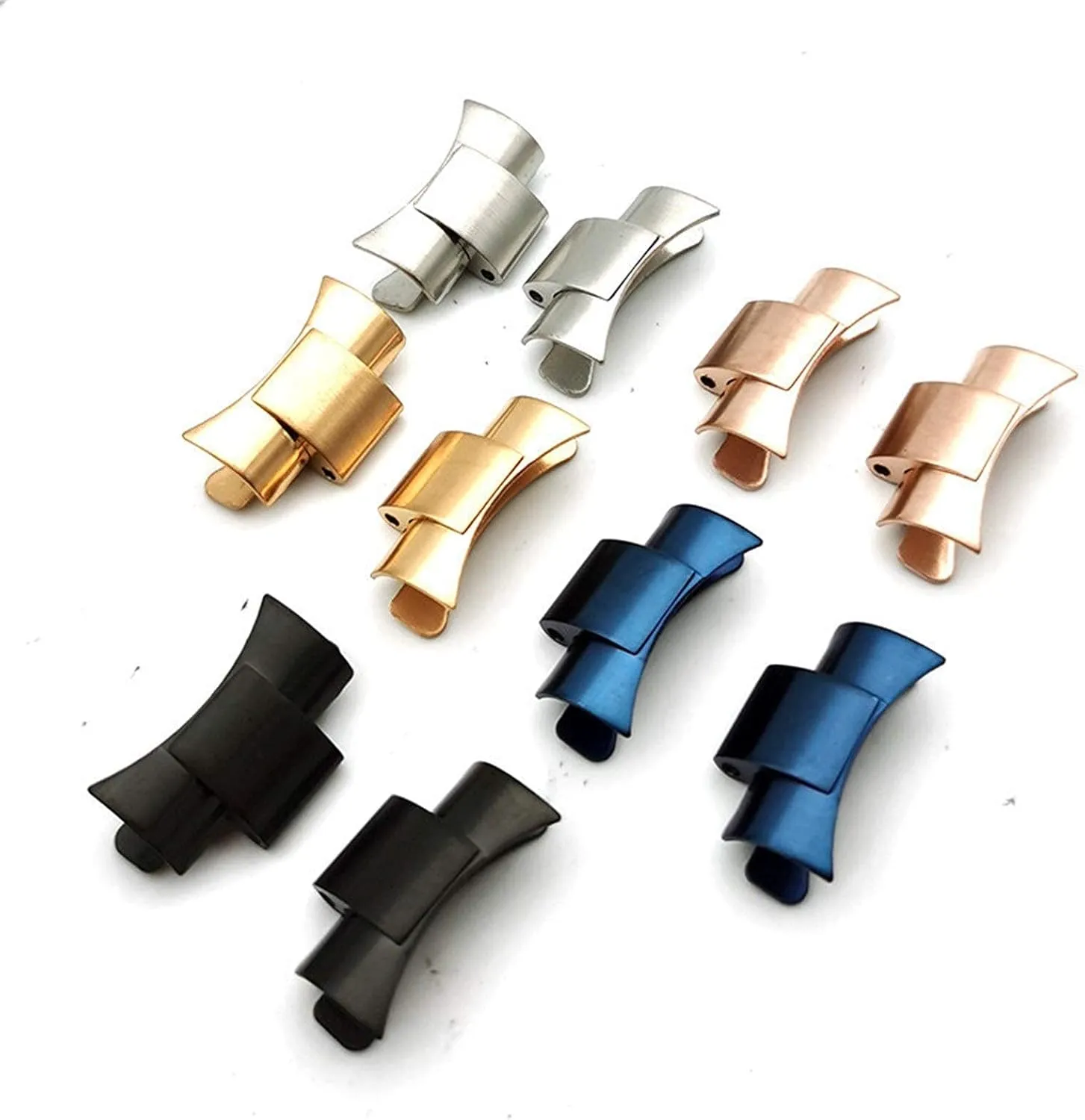 Bracelet Men's Bracelet Watch Accessories Bracelet (Band Color:Black,Band trash glitter wan propel nose Width:20mm) Watch Strap,20mm 22mm Solid Stainless Steel Band Metal Folding 