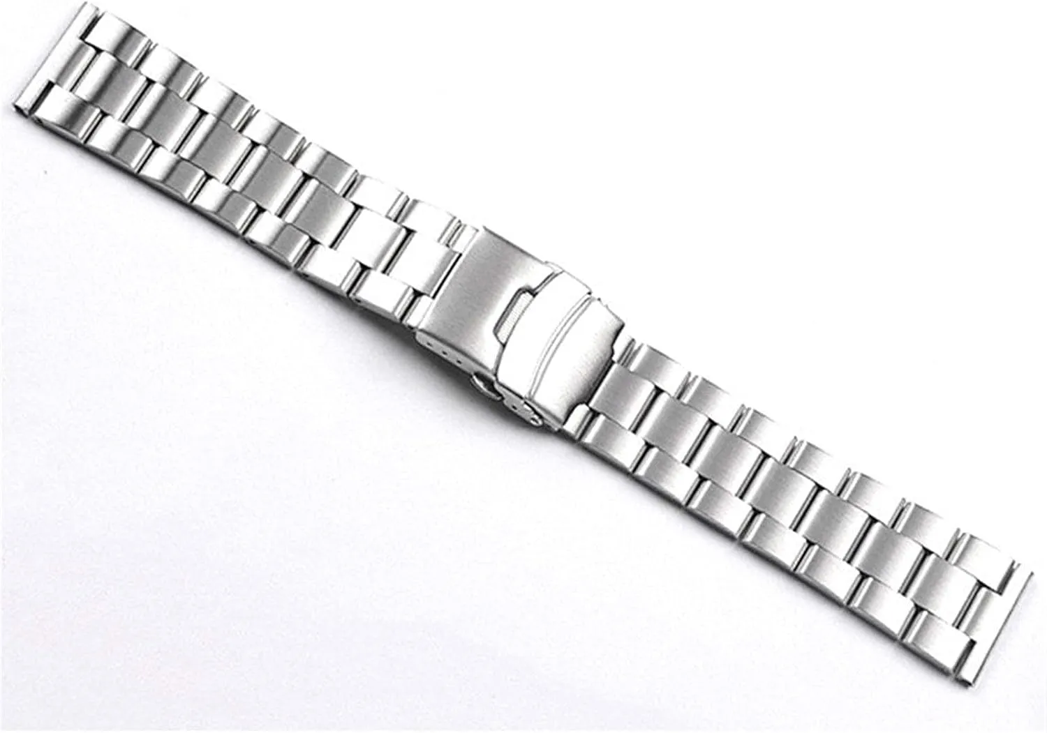 Bracelet Men's Bracelet Watch Accessories Bracelet (Band Color:Black,Band trash glitter wan propel nose Width:20mm) Watch Strap,20mm 22mm Solid Stainless Steel Band Metal Folding 