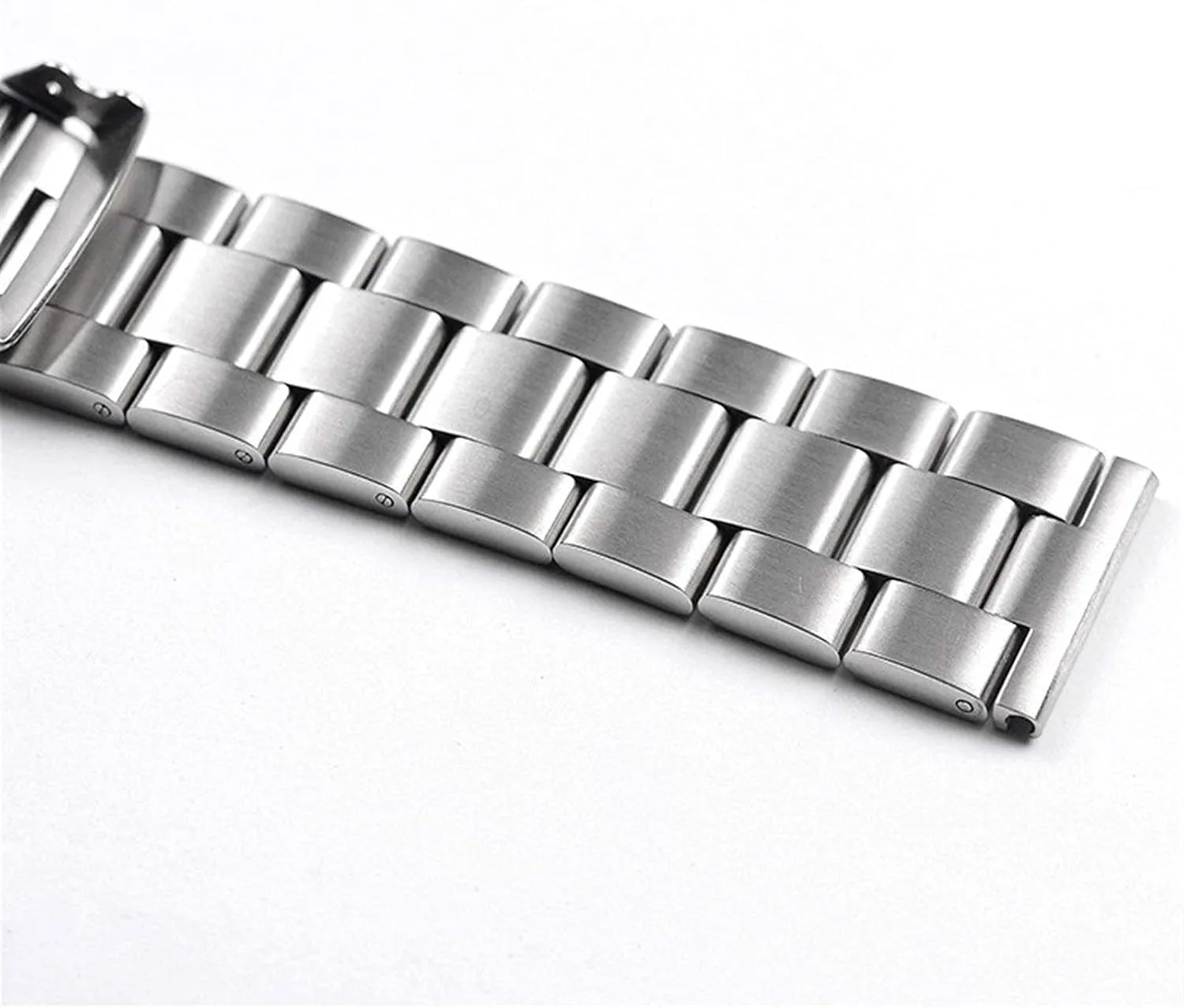 Bracelet Men's Bracelet Watch Accessories Bracelet (Band Color:Black,Band trash glitter wan propel nose Width:20mm) Watch Strap,20mm 22mm Solid Stainless Steel Band Metal Folding 