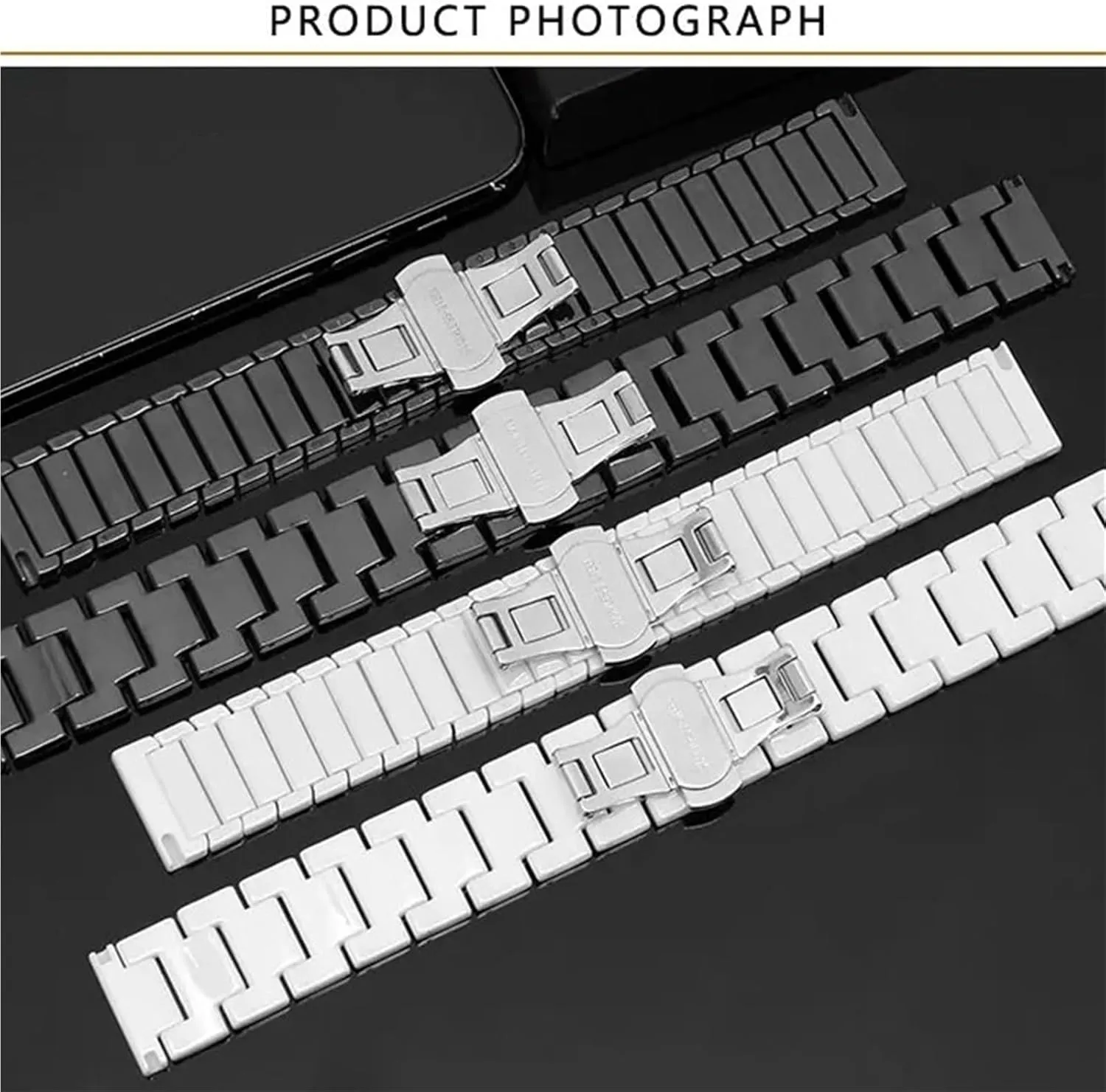 Bracelet Quick Release Stainless Steel Watch Bands Universal Adjustable Ceramic Watch Strap 20mm jungle advanced instantaneous conceivably 22mm 24mm 