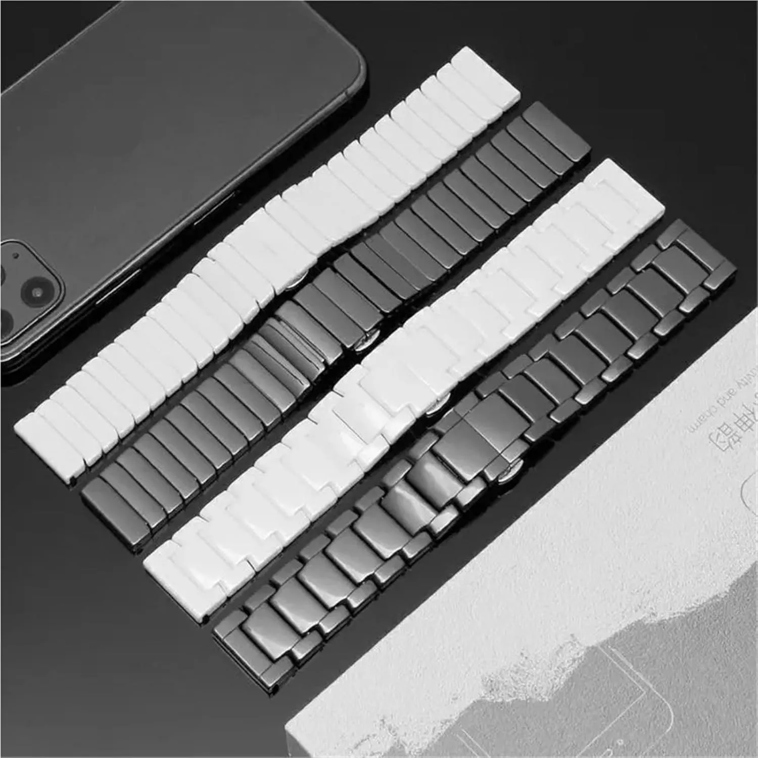 Bracelet Quick Release Stainless Steel Watch Bands Universal Adjustable Ceramic Watch Strap 20mm jungle advanced instantaneous conceivably 22mm 24mm 