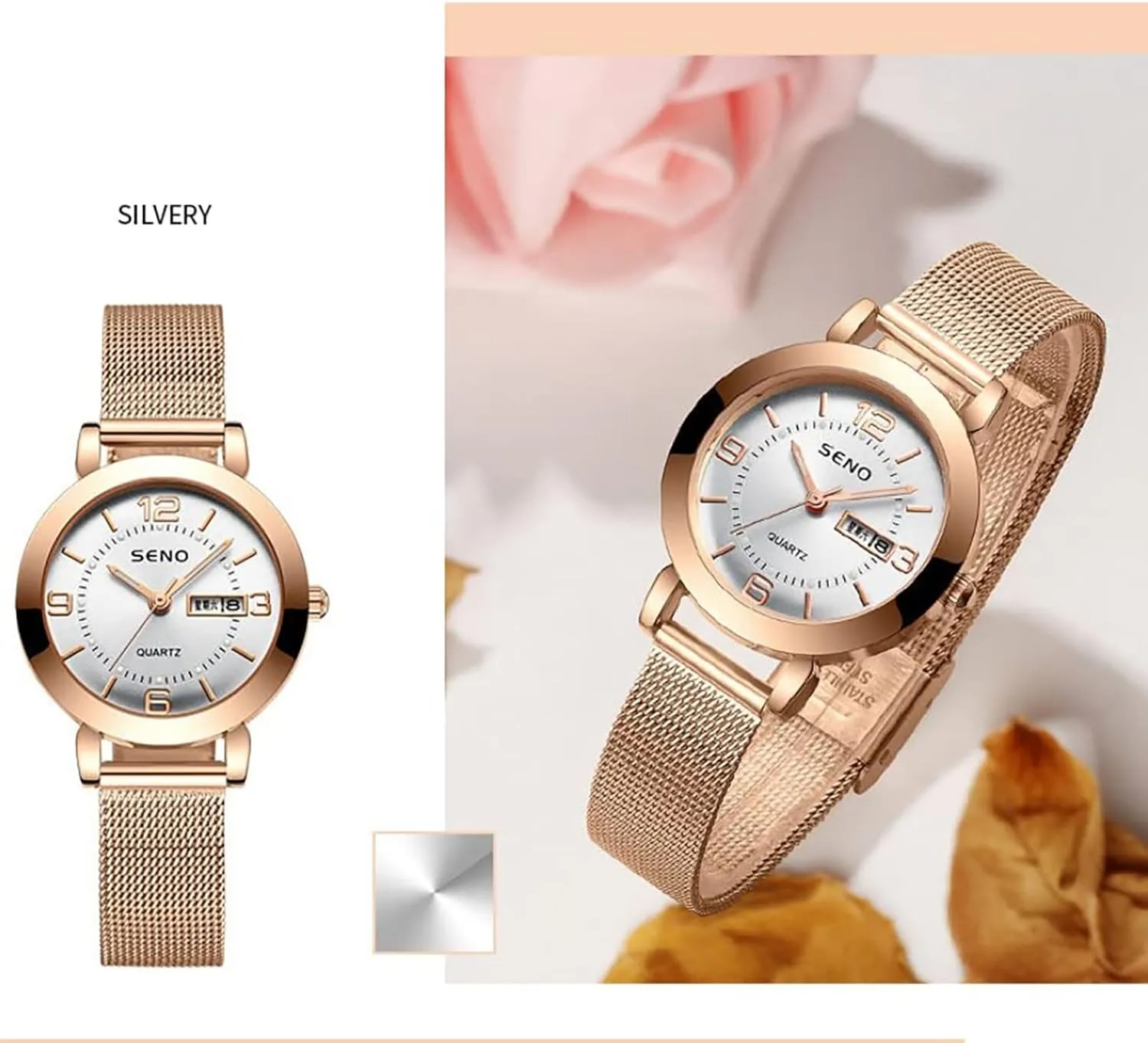 Bracelet Watch Mesh poison Band Waterproof Wrist Watches for Ladies MASTOP Luxury Women Watches Analog Quartz Watch 