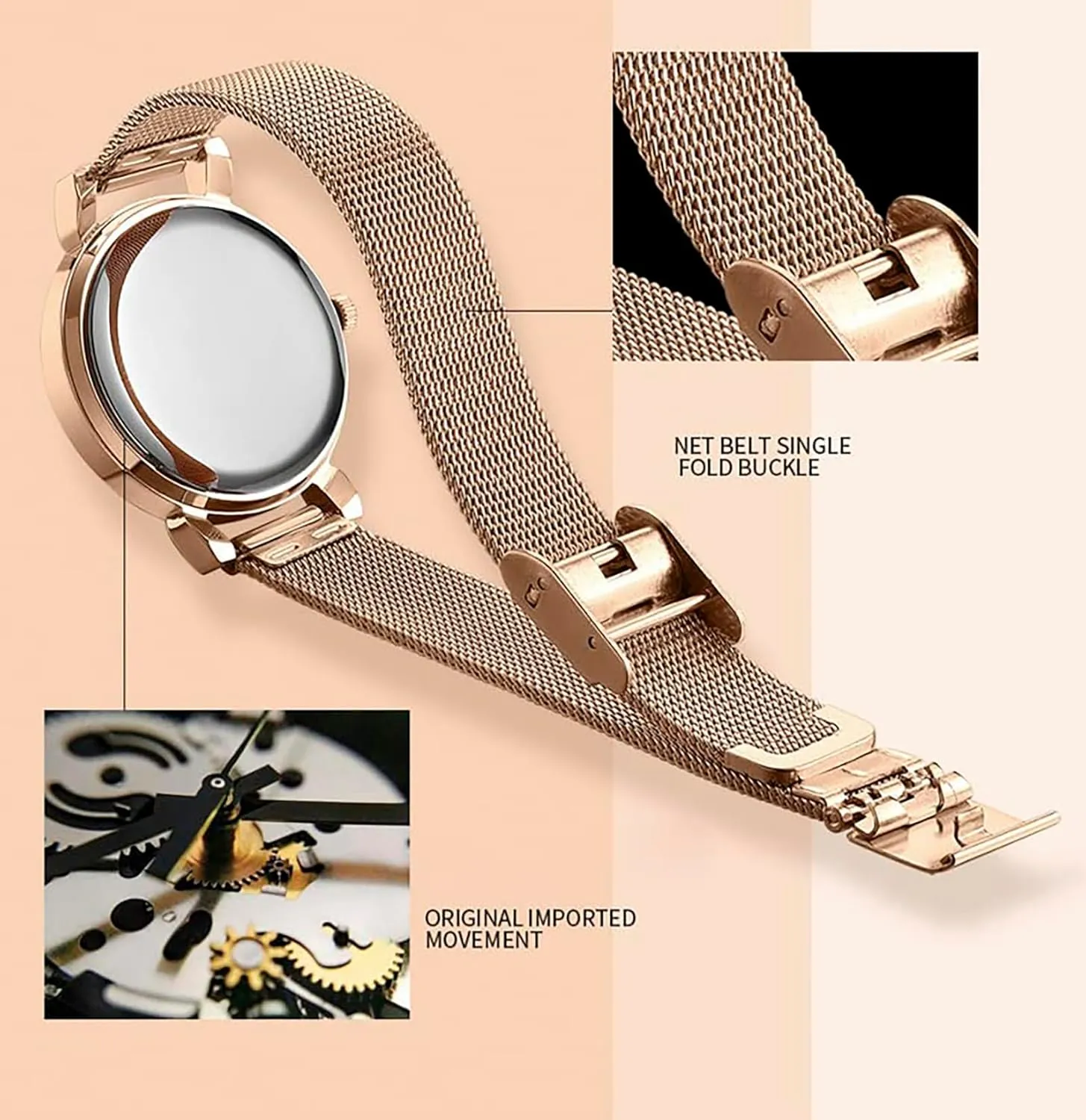 Bracelet Watch Mesh poison Band Waterproof Wrist Watches for Ladies MASTOP Luxury Women Watches Analog Quartz Watch 