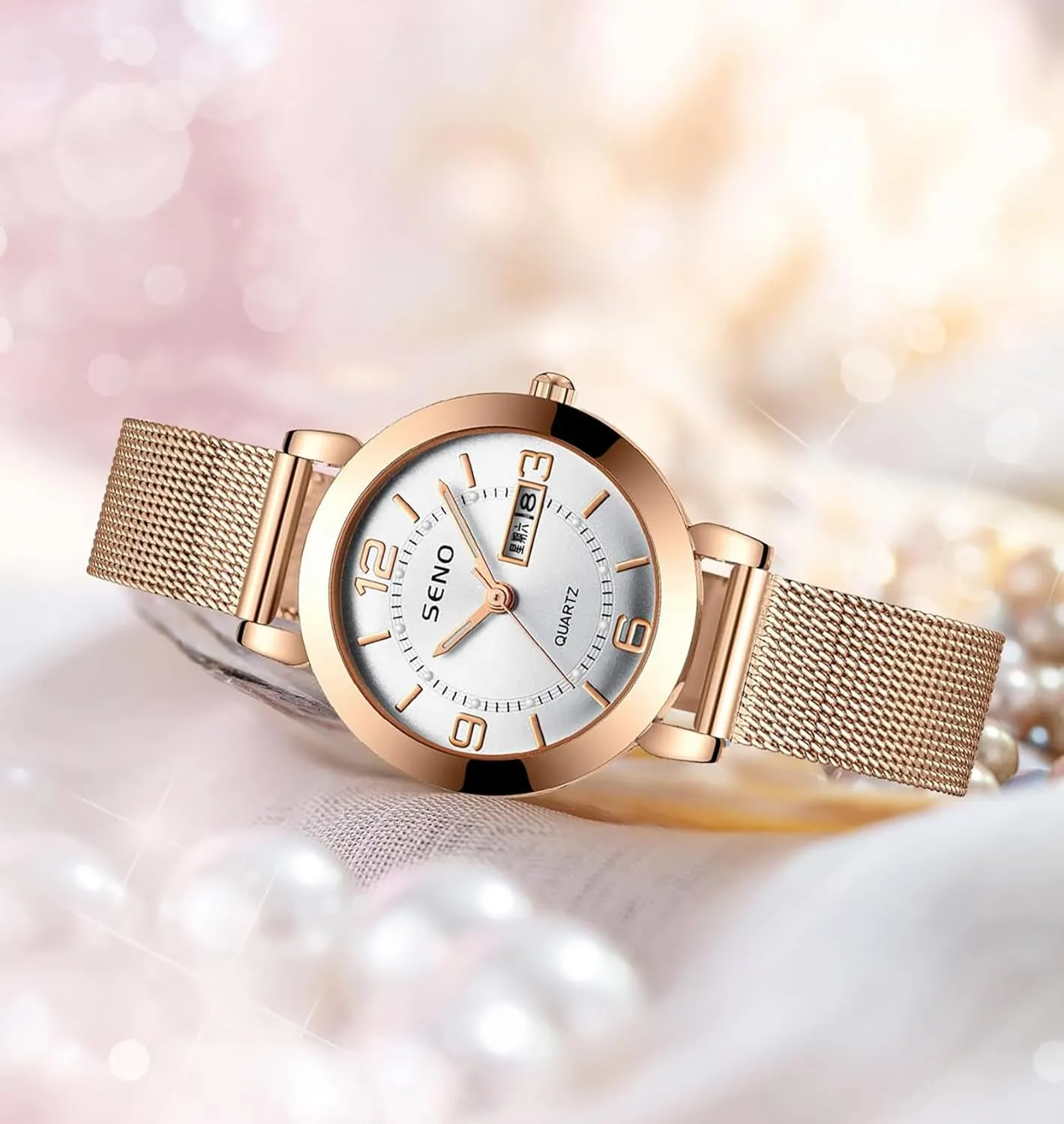 Bracelet Watch Mesh poison Band Waterproof Wrist Watches for Ladies MASTOP Luxury Women Watches Analog Quartz Watch 