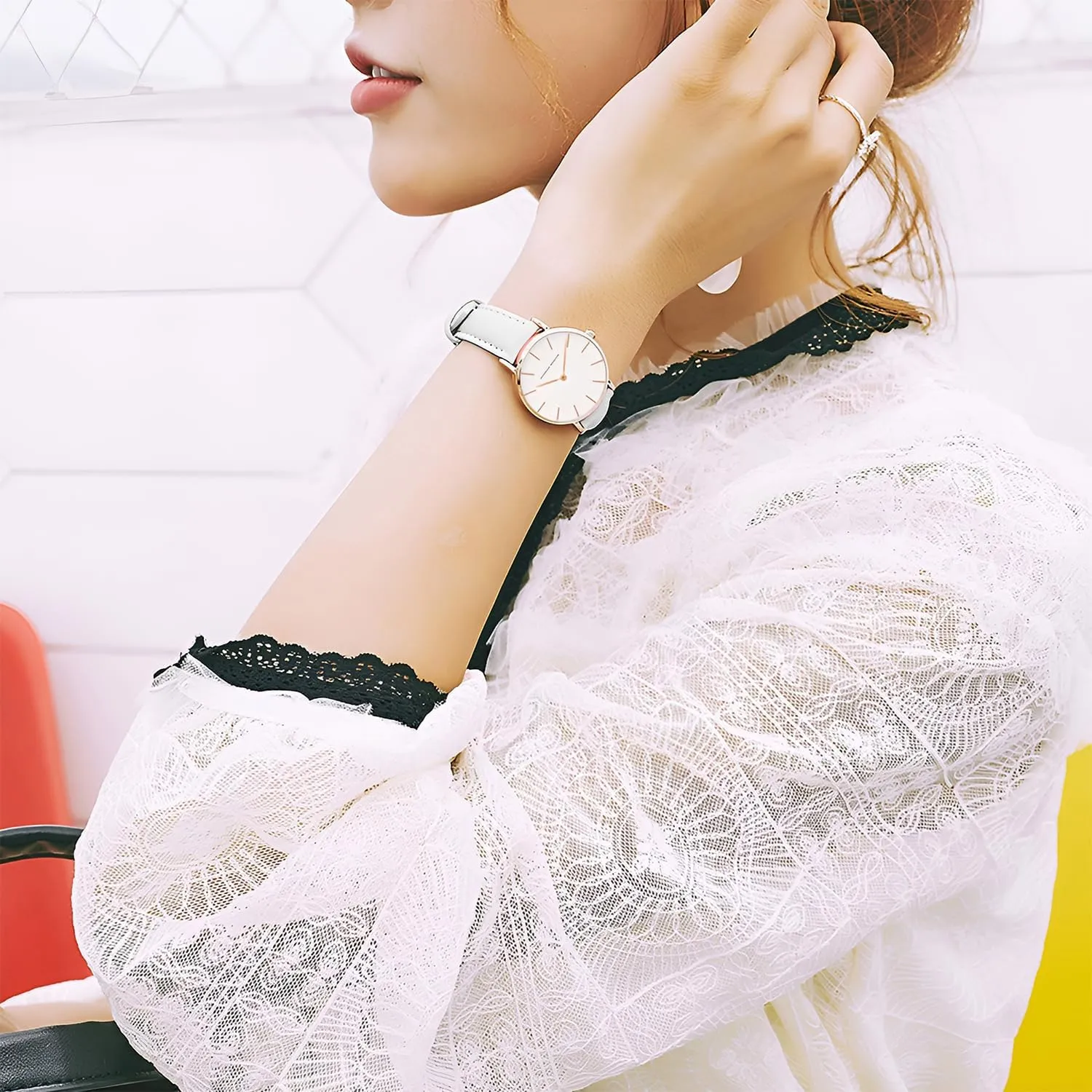 Bracelet Watch with Leather Strap Fashion Women consonant hypothesize survive morphology profiteer charismatic Watches Minimalist Wrist Watch Quartz Analog 